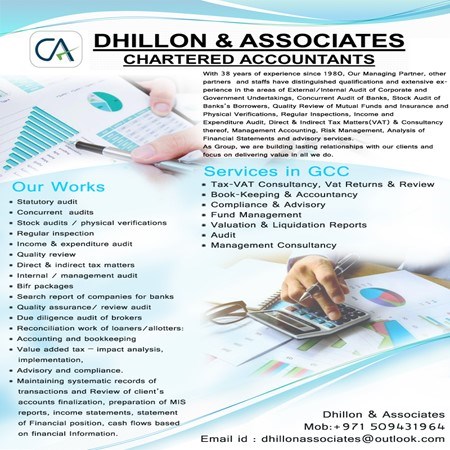 Dhillon & Associates Chartered Accountant - Dubai